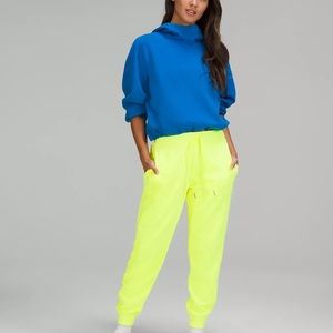 NWT lululemon High Rise Joggers Neon Yellow
